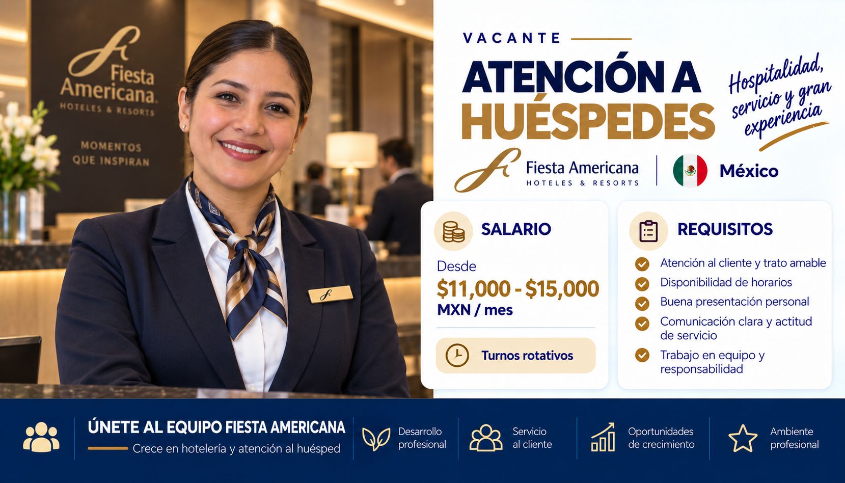 Atención a Huéspedes Fiesta Americana México